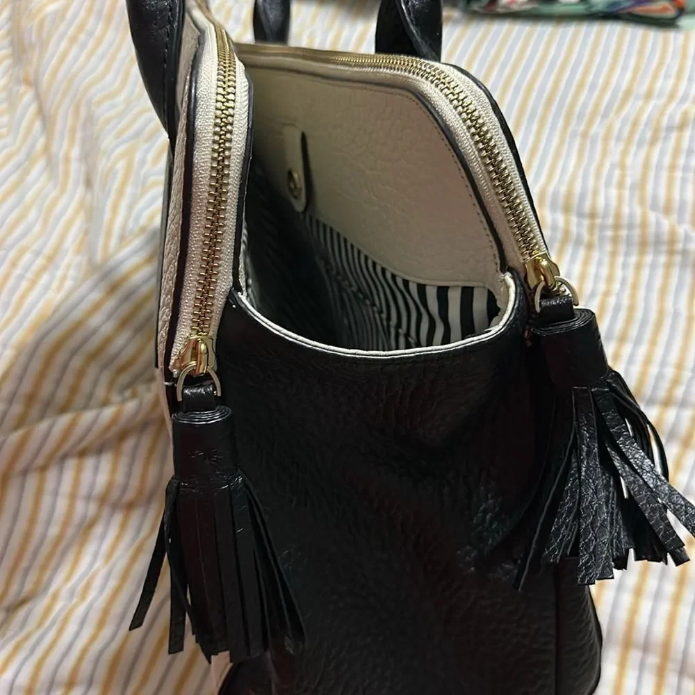 Kate Spade Black and Cream Women's Bag
